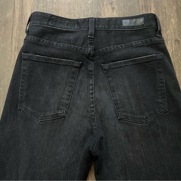 AG-ED ADRIANO GOLDSCHMIED Black Denim High Rise Vintage Straight Fit Jeans 27 R - Picture 10 of 15